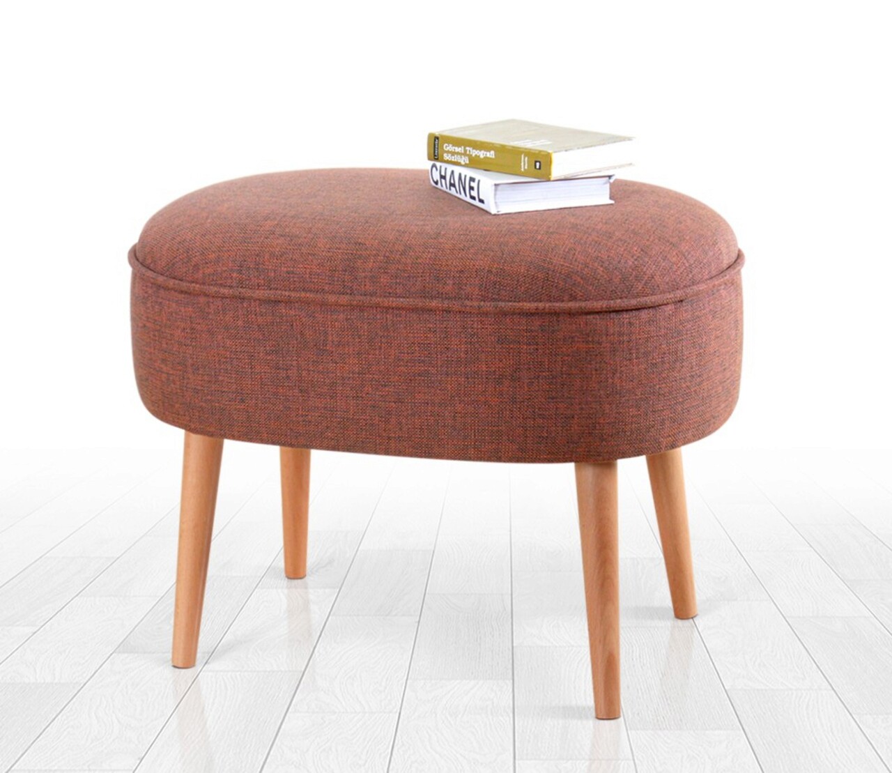 Taburet, Atelier del Sofa, 209FLF1201, Caramiziu - imagine 6